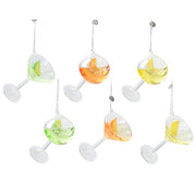 Decorazione natalizia da appendere bicchiere di cocktail 10 cm