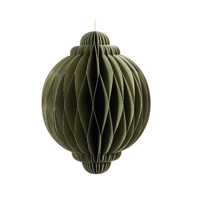 Decorazione natalizia cipolla di carta 40 cm