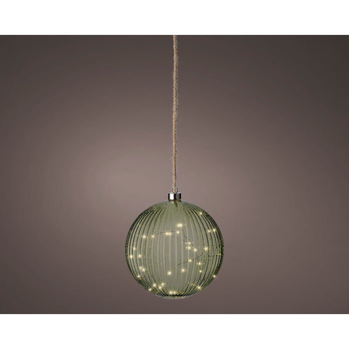 Sfera con microLED per decorazione natalizia 20 cm