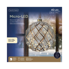 Sfera con micoLED per decorazione natalizia 20 cm