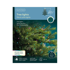 Luci a cascata per albero di Natale, 672 microled con cavo verde 210 cm