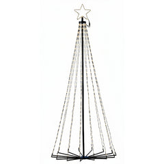 Albero natalizio da giardino con LED bianchi effetto scintillante