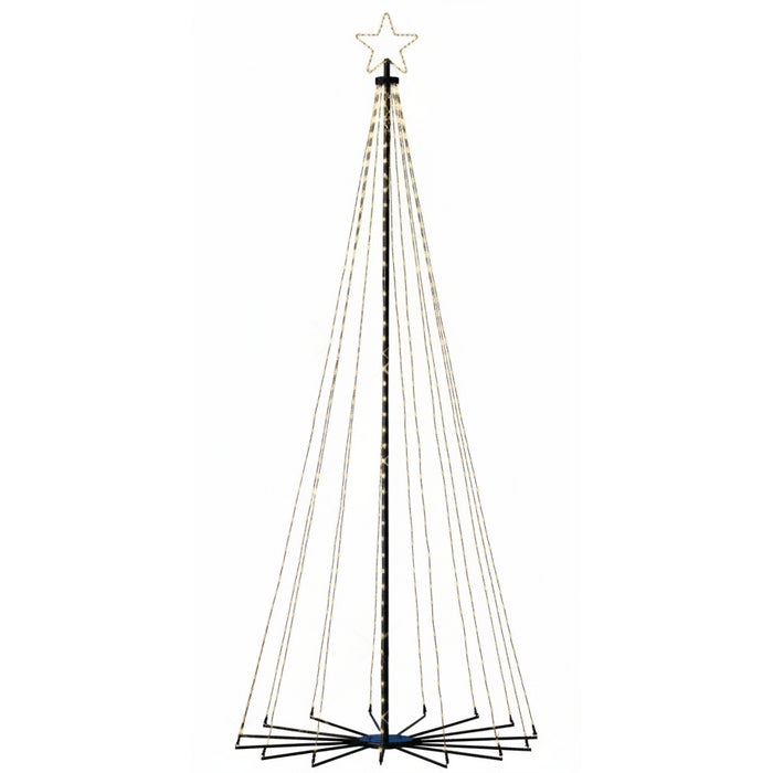 Albero natalizio da giardino con LED bianchi effetto scintillante