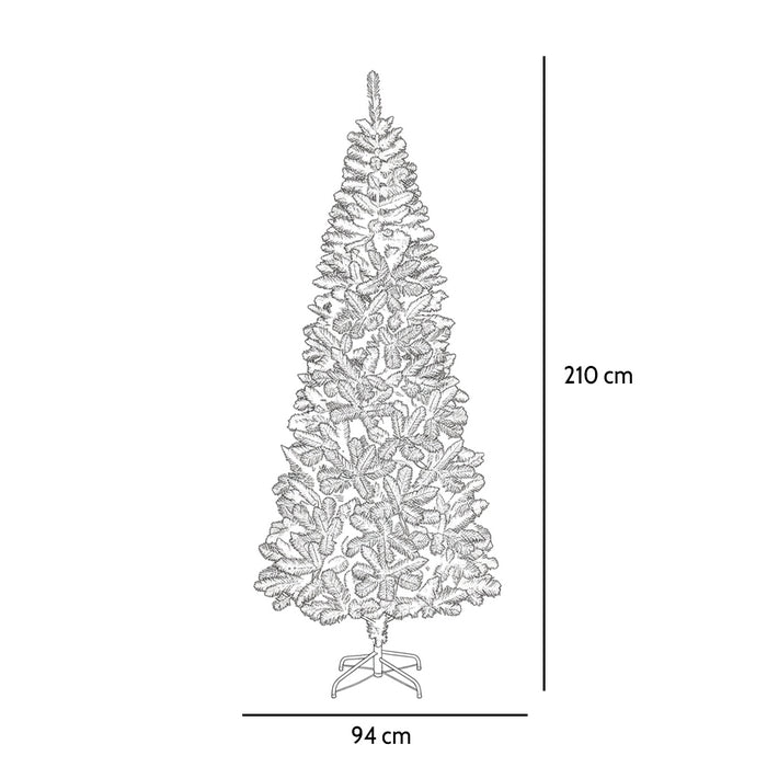 Albero di Natale verde - La Thuile Slim