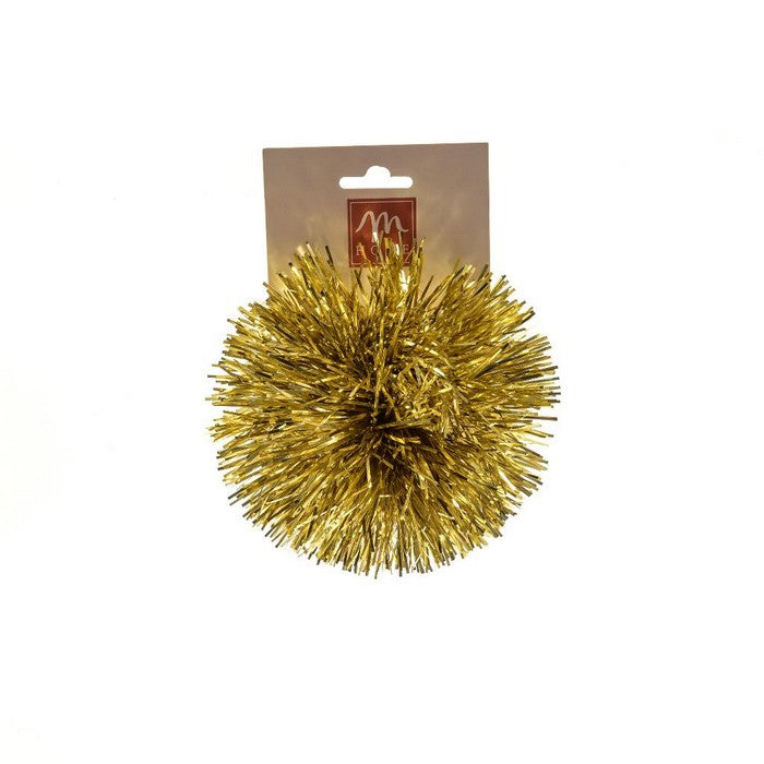 Pompon per decorazione natalizia 12 cm oro
