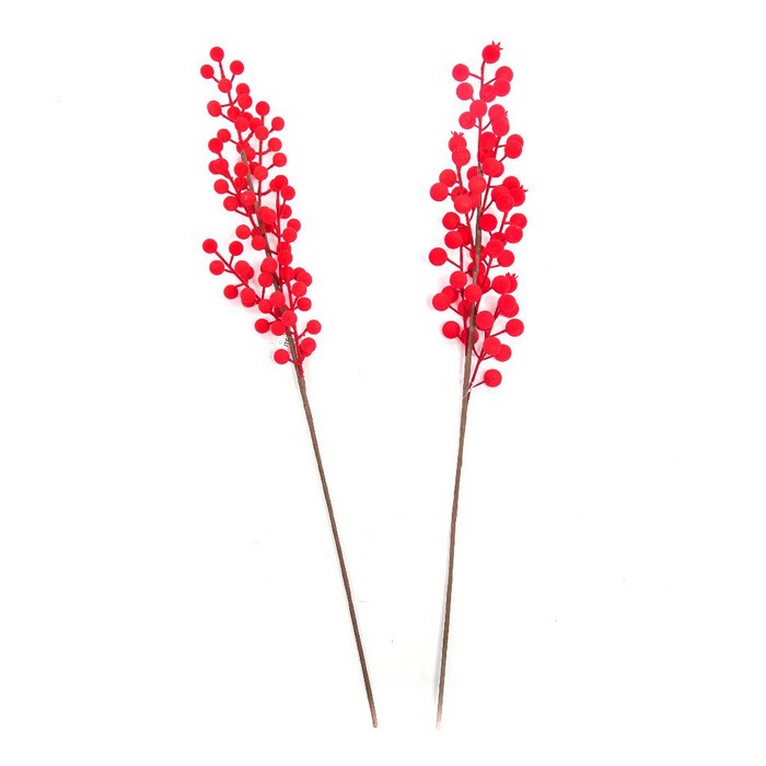 Pick natalizio con bacche rosse 61 cm