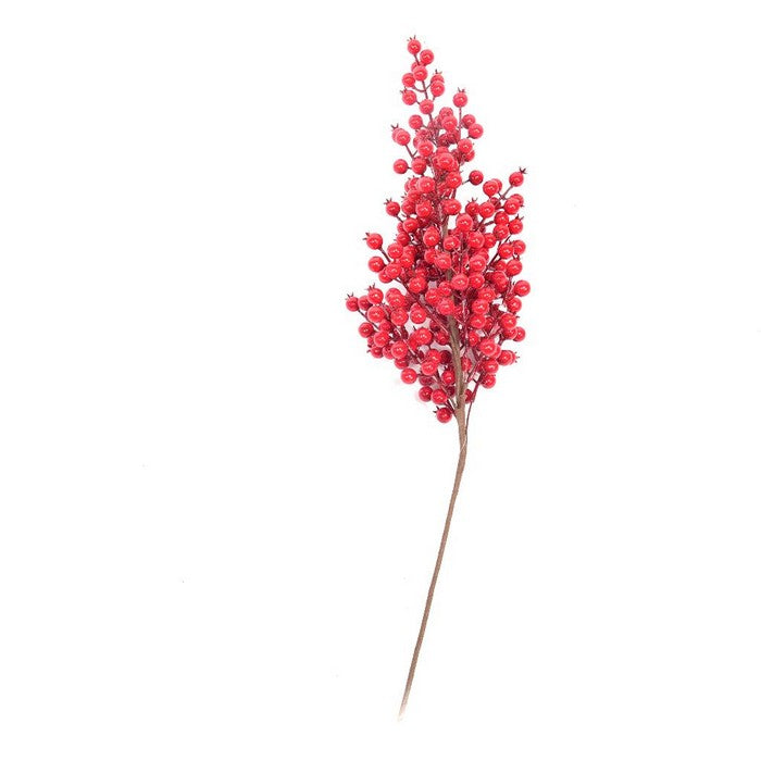 Pick con bacche rosse 70 cm per decorazione natalizia