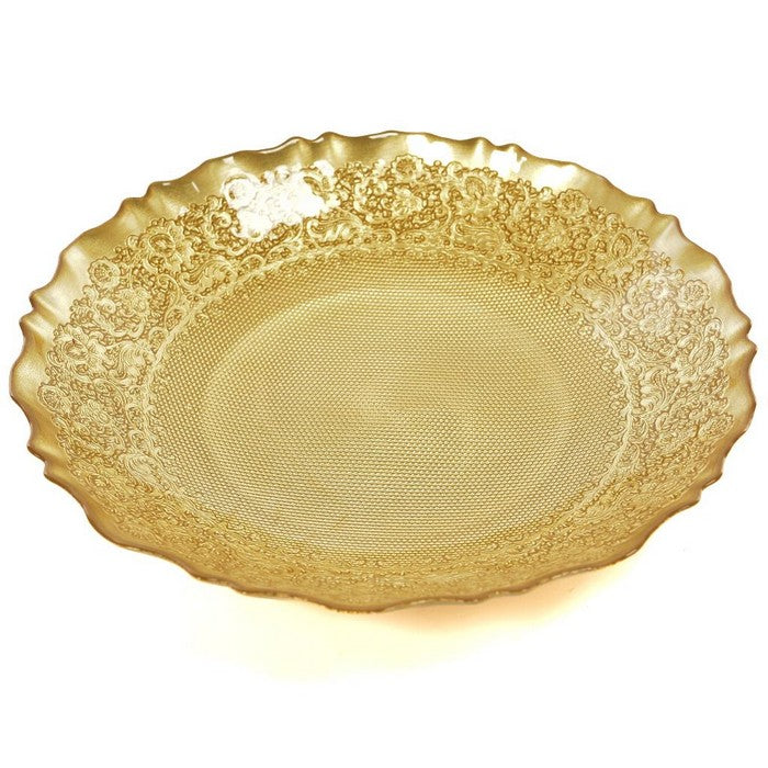 Centrotavola natalizio in vetro 30 cm - Campiglio