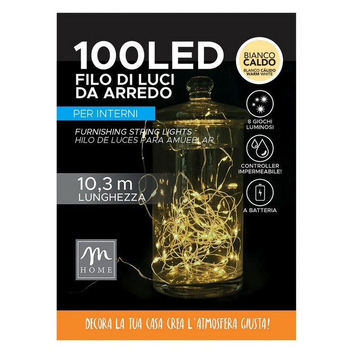 Filo di luci 100 LED per decorazione d'arredo