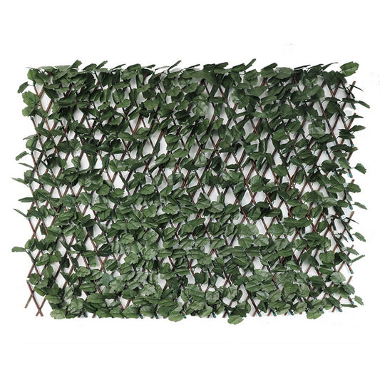 Parete con piante artificiali per giardino verticale con foglie verdi 100x200 cm - BEST - 