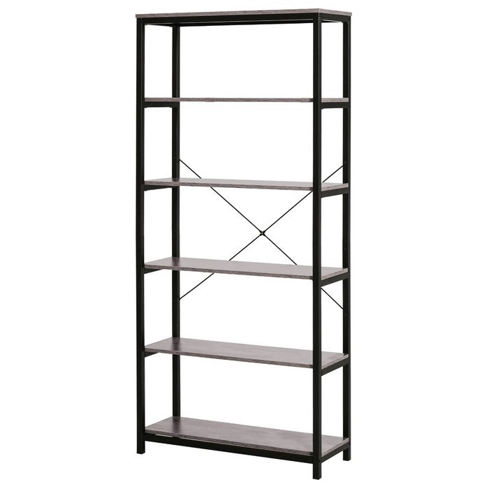 Scaffale industrial con 5 ripiani in metallo e legno - BEST - 63699044696442