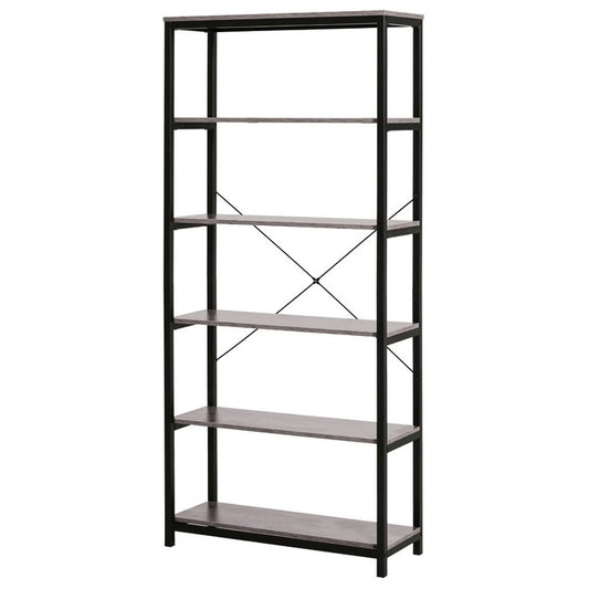 Scaffale industrial con 5 ripiani in metallo e legno - BEST - 63699044696442