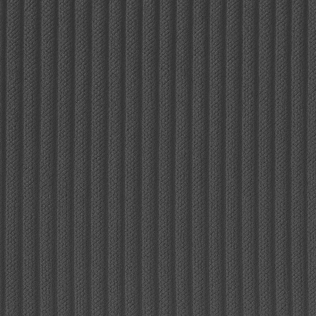 Set 6 sedie in velluto a coste con gambe in metallo nero - Irina
