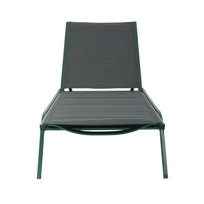 Set 2 lettini da giardino in metallo con schienale reclinabile e ruote - Serenity - BEST - 63955754254714