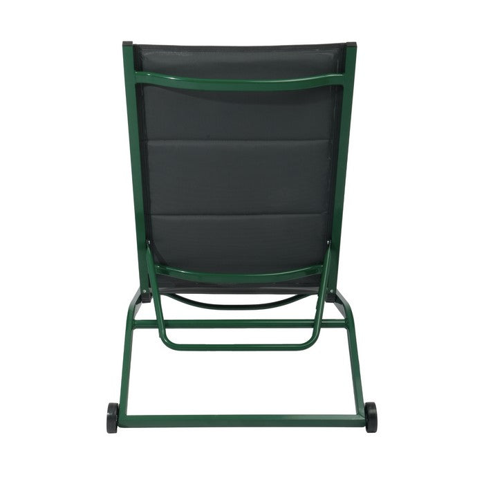 Set 2 lettini da giardino in metallo con schienale reclinabile e ruote - Serenity - BEST - 63955754287482