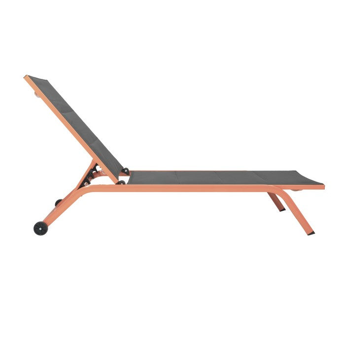 Set 2 lettini da giardino in metallo con schienale reclinabile e ruote - Serenity - BEST - 63955755368826