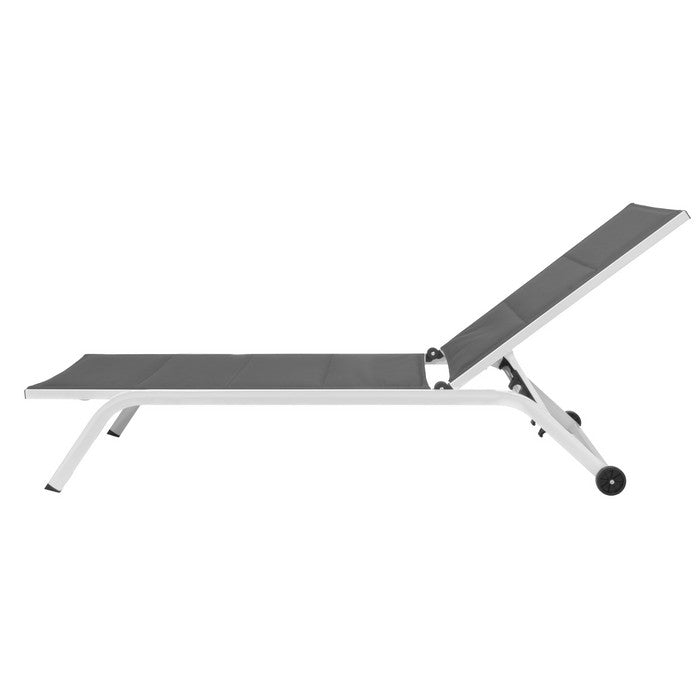 Set 2 lettini da giardino in metallo con schienale reclinabile e ruote - Serenity - BEST - 63955755532666