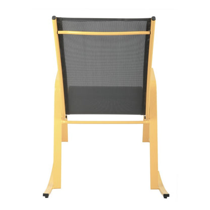 Set 2 poltrone a dondolo da giardino in metallo - Serenity