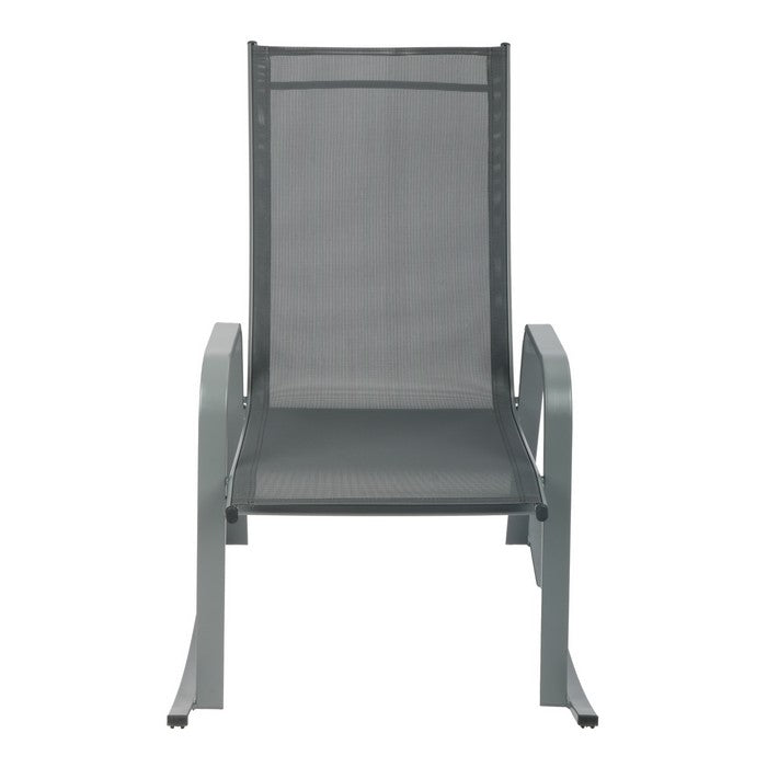 Set 2 poltrone a dondolo da giardino in metallo - Serenity - BEST - 63955763528058
