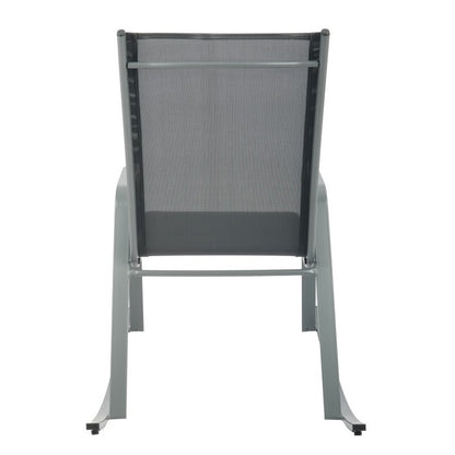 Set 2 poltrone a dondolo da giardino in metallo - Serenity
