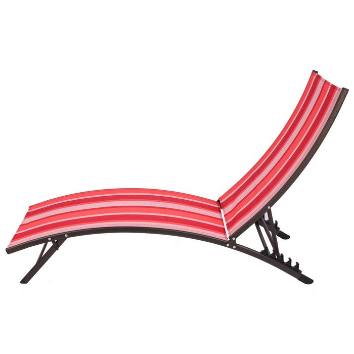 Set 2 lettini lounge da giardino in metallo con schienale reclinabile - Onda - BEST - 63755856150906