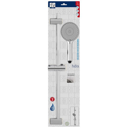 Saliscendi cromato con doccetta 3 funzioni - Hidra - FERIDRAS - 64631855776122