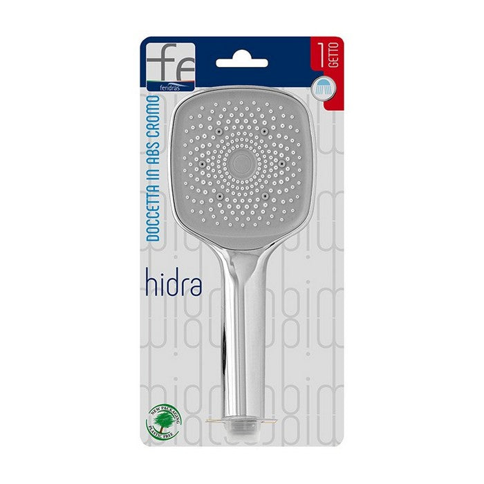 Doccetta quadrata in ABS cromo monofunzione - Hidra