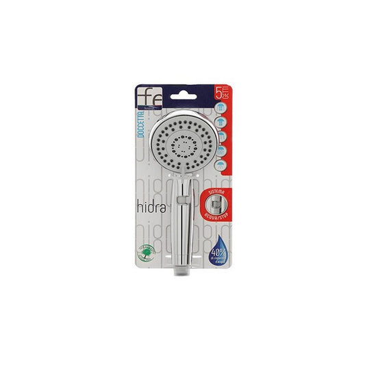 Doccetta in ABS cromato 5 funzioni con sistema Acqua Stop - Hidra - FERIDRAS - 64631916822906