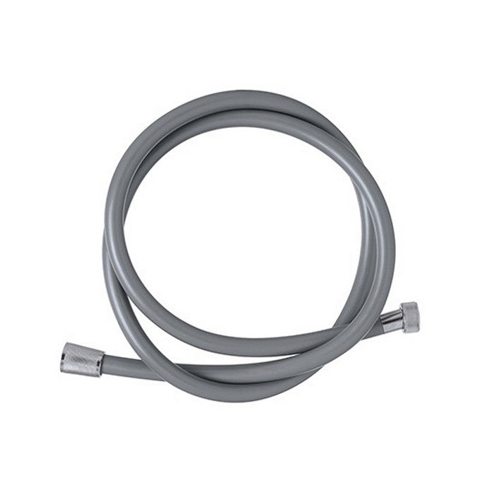Tubo laccio doccia in PVC grigio 200 cm con sistema antitorsione - Hidra - FERIDRAS - 64631938253178