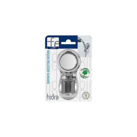 Supporto porta doccetta a ventosa in ABS cromato - Hidra - FERIDRAS - 64631946477946