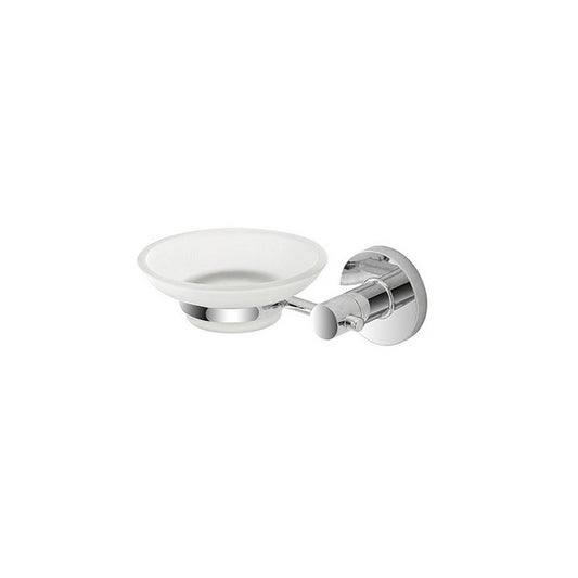 Porta sapone in cromall e vetro satinato - Sprint - FERIDRAS - 64631993041274