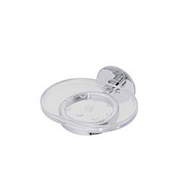 Portasapone in acciaio cromato e ABS - Idea - FERIDRAS - 64632027742586