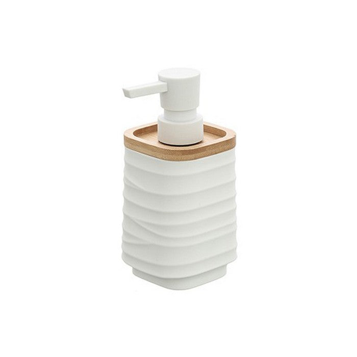 Dispenser per sapone in ABS e bamboo - Alabama - FERIDRAS - 64632276386170