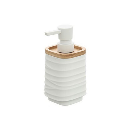 Dispenser per sapone in ABS e bamboo - Alabama