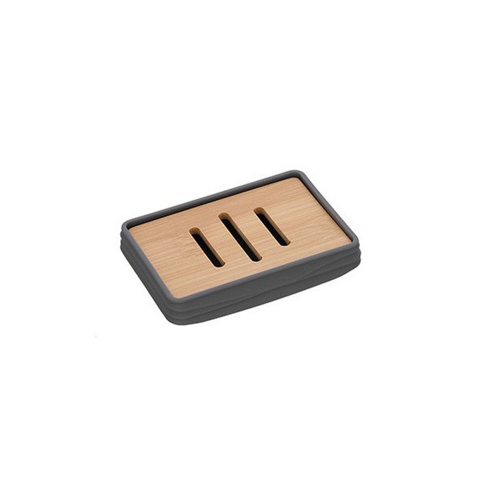 Porta sapone in ABS e bamboo - Alabama - FERIDRAS - 64632359321978