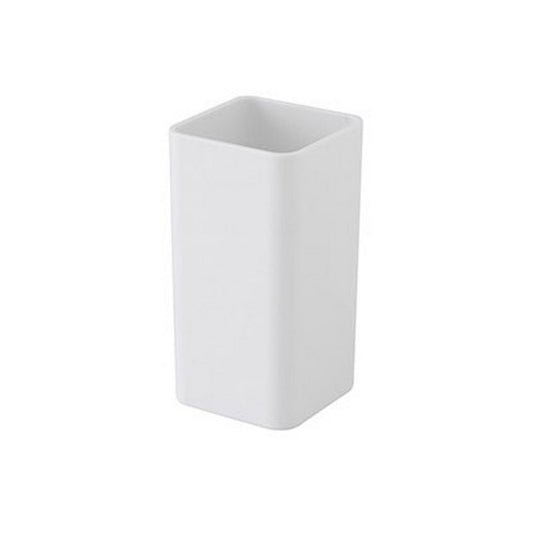 Porta spazzolini quadrato in plastica - Star - FERIDRAS - 64632143937914