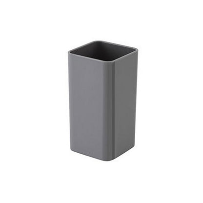 Porta spazzolini quadrato in plastica - Star