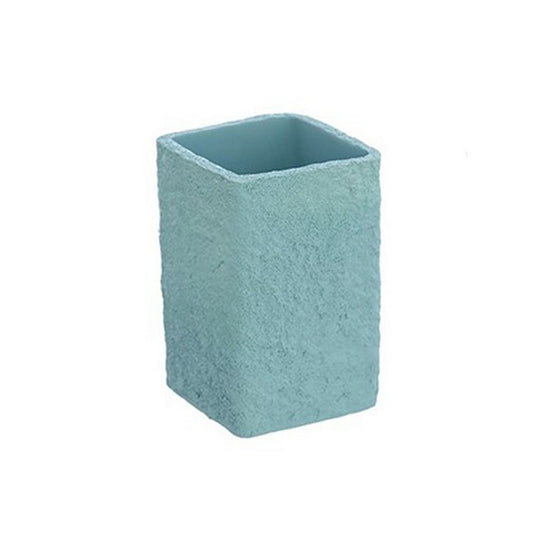 Porta spazzolini quadrato effetto pietra - Sabbia - FERIDRAS - 64632167858554