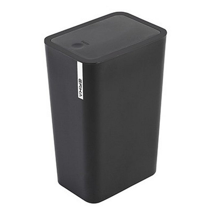 Pattumiera in plastica con coperchio push 8 litri - Erika