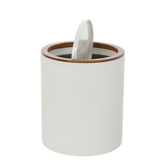 Pattumiera tonda da bagno in plastica 5 litri - London - FERIDRAS - 64632210850170