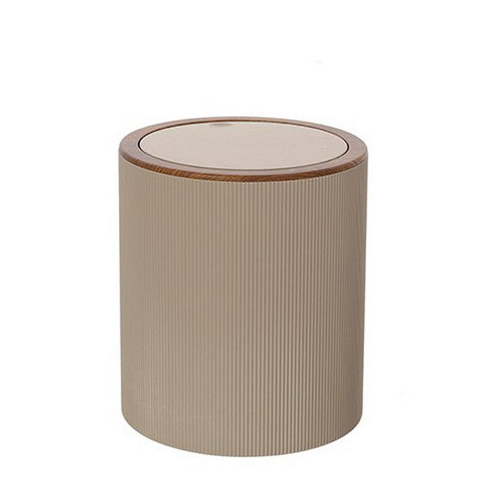 Pattumiera tonda da bagno in plastica 5 litri - London - FERIDRAS - 64632212881786