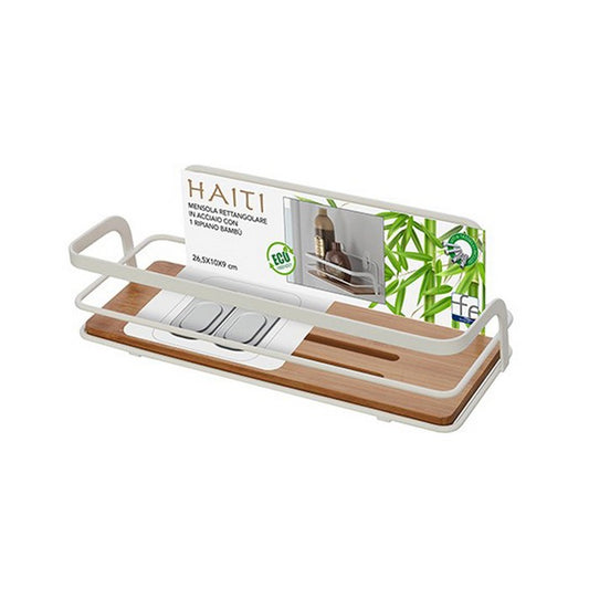 Mensola in metallo e bamboo 1 ripiano - Haiti - FERIDRAS - 64632250925434