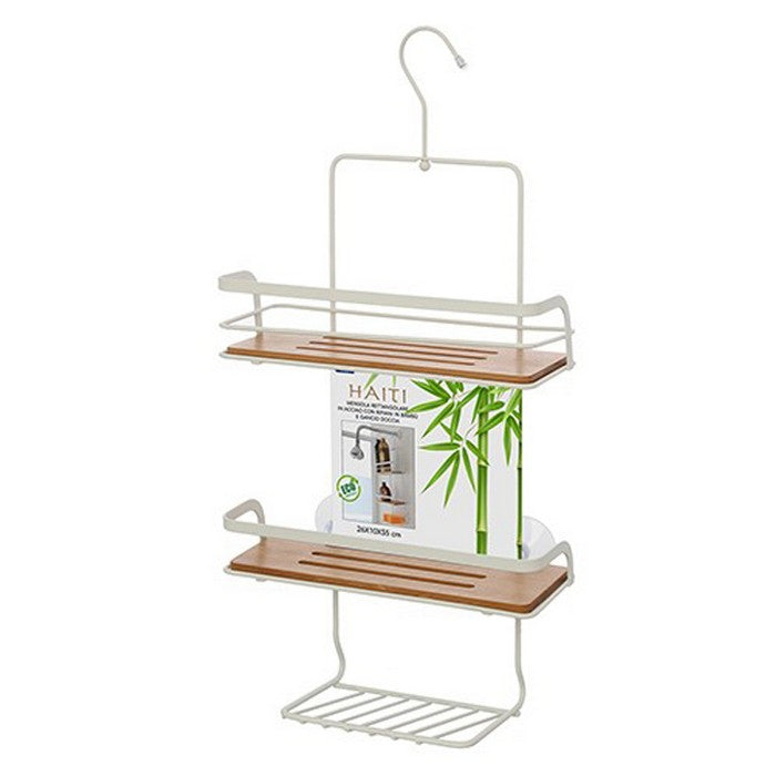 Mensola da appendere in metallo e bamboo 3 ripiani - Haiti - FERIDRAS - 64632250139002