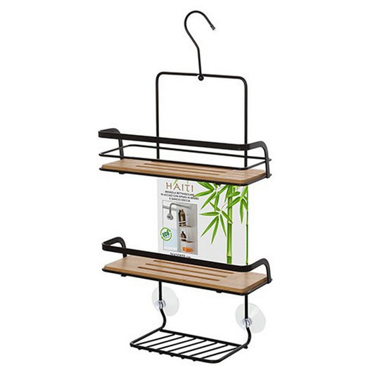 Mensola da appendere in metallo e bamboo 3 ripiani - Haiti - FERIDRAS - 64632253907322