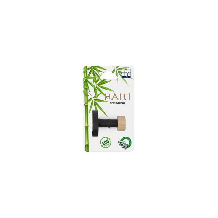 Appendino da parete 1 gancio in acciaio e bamboo - Haiti - FERIDRAS - 64632264622458