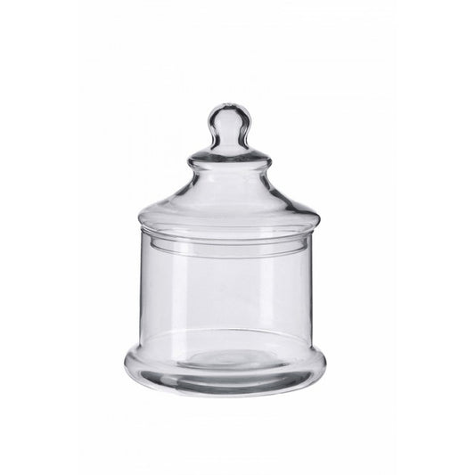 Barattolo tondo in vetro con coperchio 17 cm - AD TREND - 