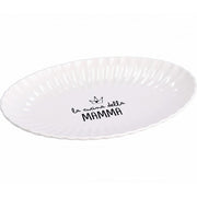 Vassoio ovale in ceramica 31 cm - Mamma