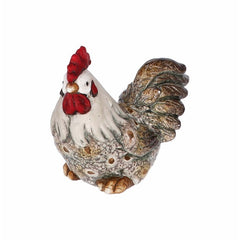 Decorazione in ceramica gallo 12 cm