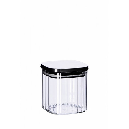 Barattolo in vetro borosilicato e acciaio 11 cm - AD TREND - 