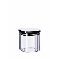 Barattolo in vetro borosilicato e acciaio 11 cm